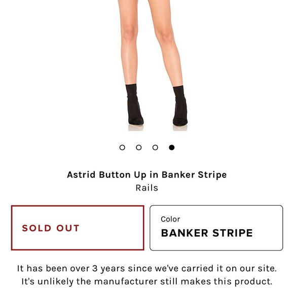 Rails | Astrid button up in banker stripe - Picture 4 of 4